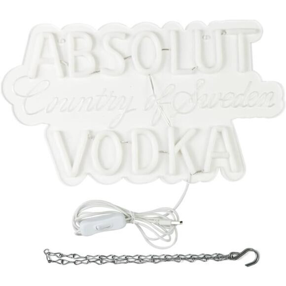 Absolut Vodka Drink Logo Neon Sign Bar Pub Man Cave Party Led Light Garage NEW - Picture 5 of 6